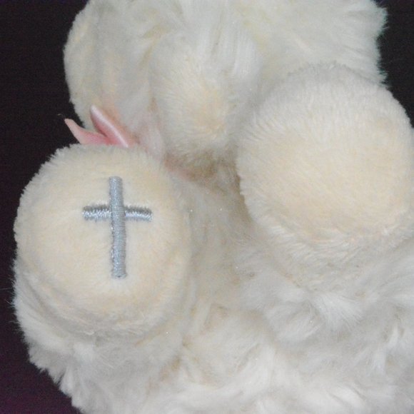 Nat & Jules Plush Ivory Lamb Rattle Soft Baby Toy - Picture 7 of 9